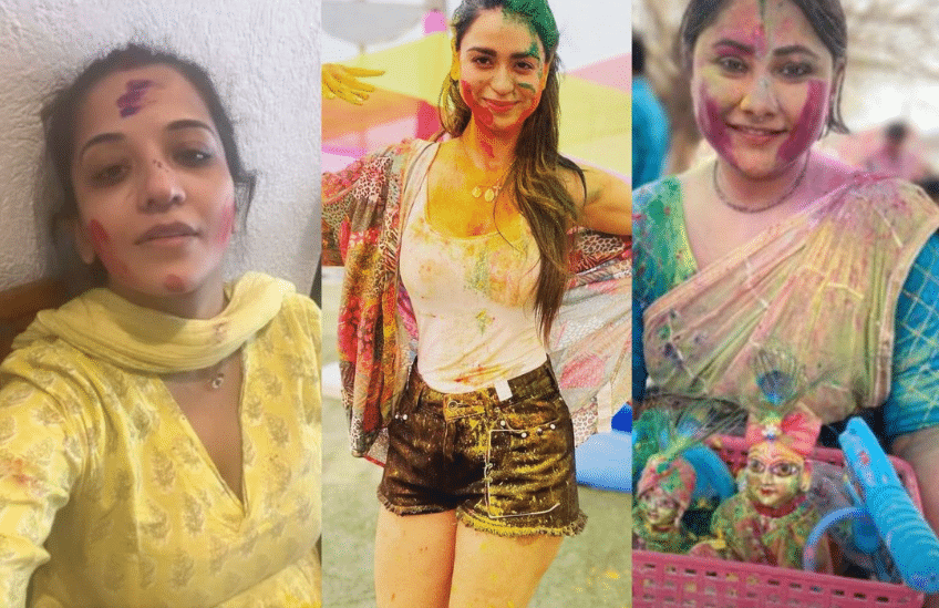 Bhojpuri Actresses Created Panic in Holi